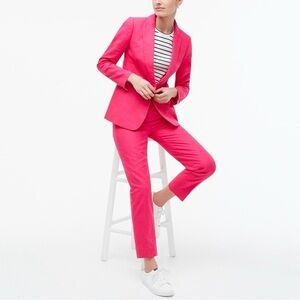 J. Crew Regent Blazer four season stretch in pink
